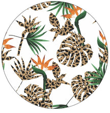 Leopard Bird Of Paradise Flower Spare Tire Cover