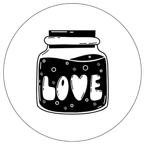 Love Potion In A Bottle White Spare Tire Cover