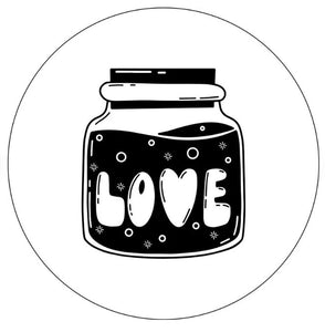 Love Potion In A Bottle White Spare Tire Cover