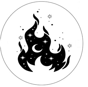 Magical Fire White Spare Tire Cover