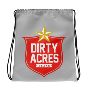 Dirty Acres Gold Star Drawstring bag