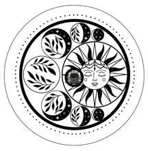 Moon Phase Around The Sun White Spare Tire Cover