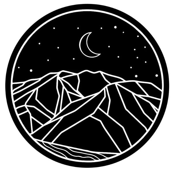 Mountain Range Under The Night Sky (Any Color) Spare Tire Cover