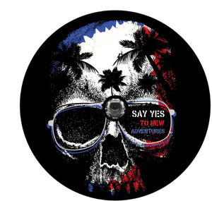 New Adventures Tropical Skull Spare Tire Cover