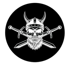 Nordic Viking Warrior Skull & Swords Spare Tire Cover