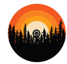Ombre Sunset In The Woods Spare Tire Cover