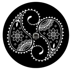 Paisley Bandana Flower Mandala Spare Tire Cover