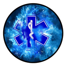 Paramedic Insignia Blue Explosion Spare Tire Cover
