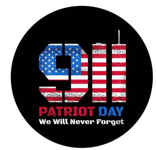 Patriot Day 911 Never Forget Spare Tire Cover