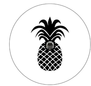 Pineapple White (Any Color) Spare Tire Cover