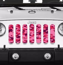 Pink Out Camo Jeep Grill Insert