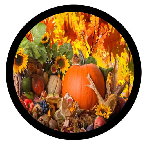 Pumpkin Fall Festival Spare Tire Cover