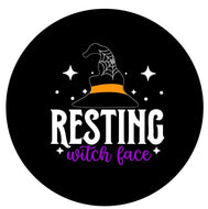 Resting Witch Face Spare Tire Cover