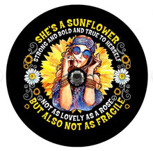 She Is A Sunflower Hippie Chick Spare Tire Cover