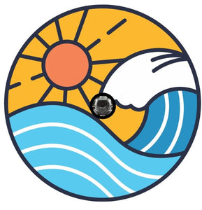 Sunset On A Beach Wave Spare Tire Cover
