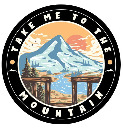 Take Me To The Mountain Riverside Spare Tire Cover