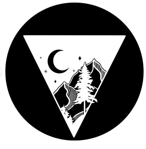 Triangle Mountain Night Sky Spare Tire Cover