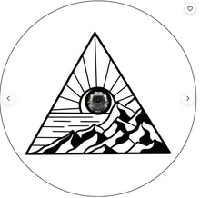 Triangle Sunrise Beach Waves With Mountains White Spare Tire Cover