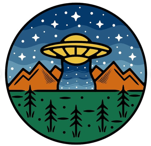 UFO I Come In Peace Spare Tire Cover