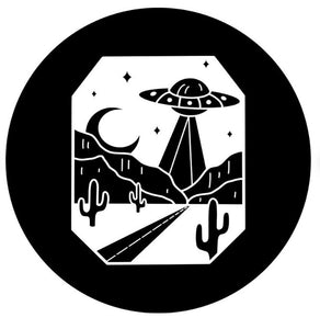 UFO In The Desert Spare Tire Cover