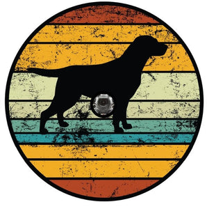 Vintage Labrador Dog Spare Tire Cover