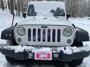 White Space Jeep Grille Insert