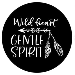 Wild Heart Gentle Spirit Arrow Spare Tire Cover