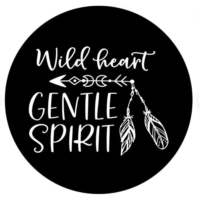 Wild Heart Gentle Spirit Arrow Spare Tire Cover