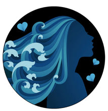 Woman With Ocean Hair Spare Tire Cover
