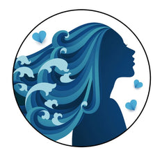 Woman With Ocean Hair White Spare Tire Cover