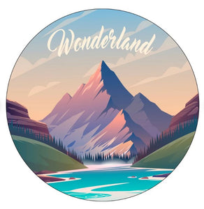 Wonderland Mountain landscape Spare Tire Cover