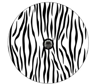 Zebra Print White (Any Color) Spare Tire Cover